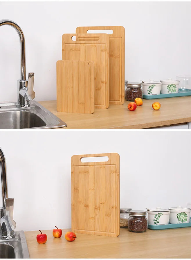 Double-Sided Bamboo Cutting Board