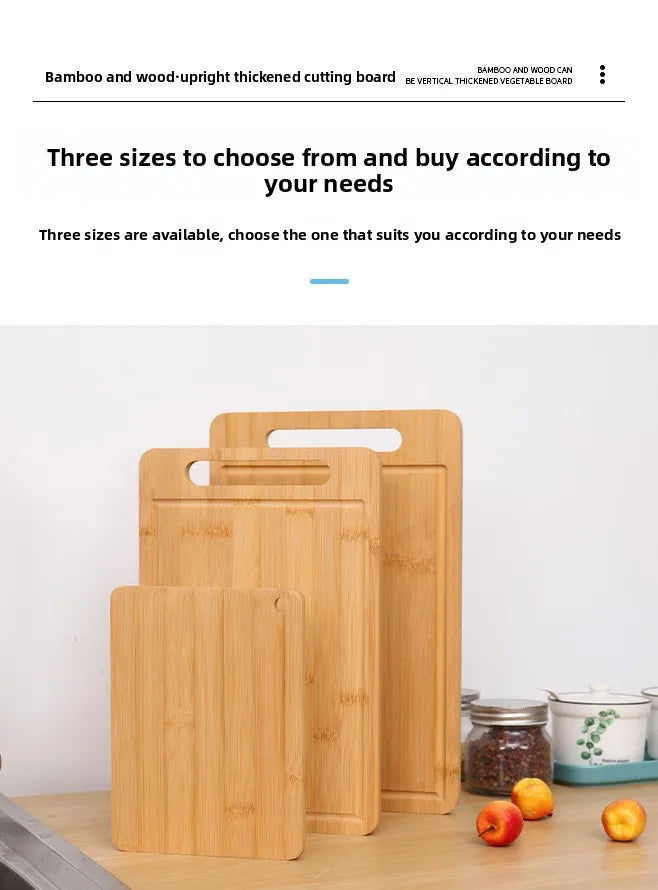 Double-Sided Bamboo Cutting Board