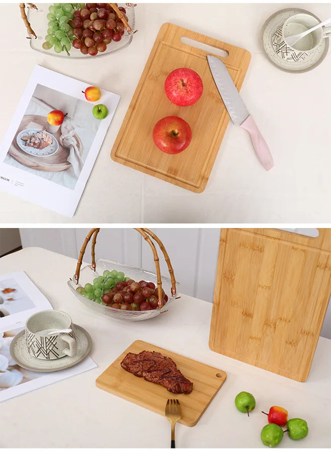 Double-Sided Bamboo Cutting Board