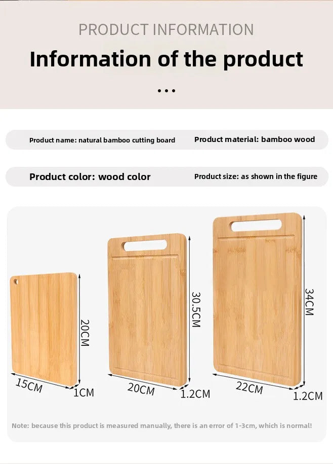 Double-Sided Bamboo Cutting Board