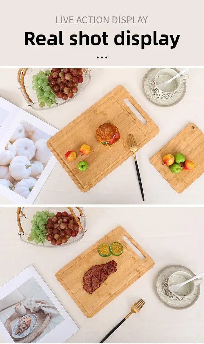 Double-Sided Bamboo Cutting Board
